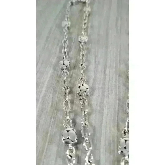John Hardy Sterling Silver Heritage Kali Station Necklace 45" - Picture 12 of 15